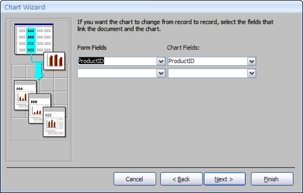 Linking fields between the form and the graph